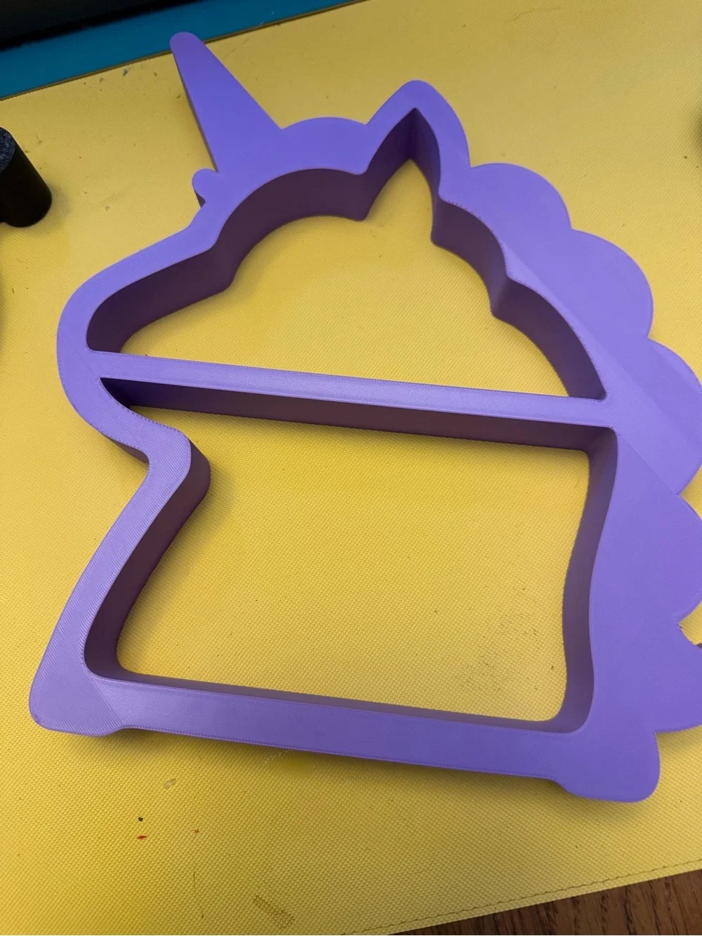 Cute pastel purple unicorn shelf or wall miniature display shelf!